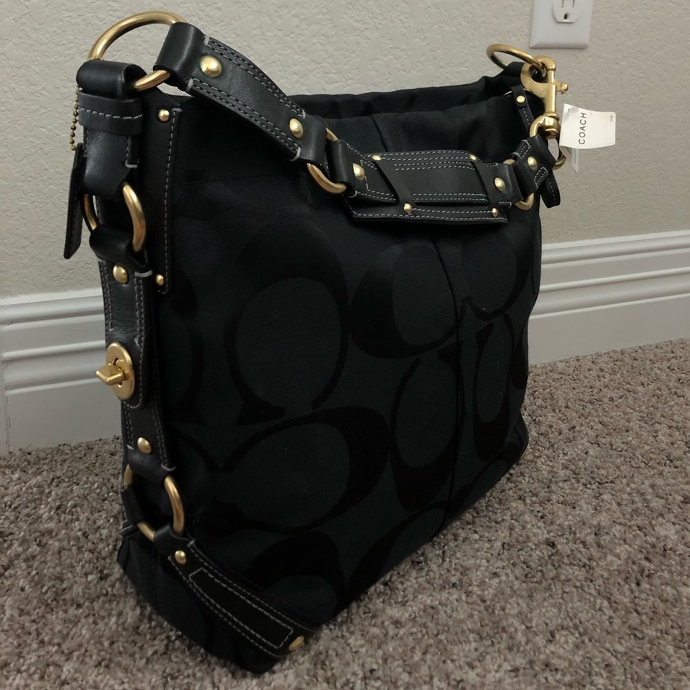 Brand new black Coach purse